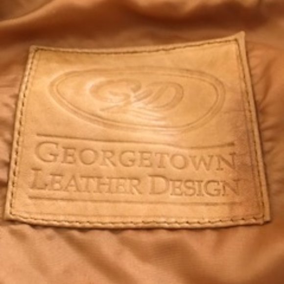 MENS GEORGETOWN LEATHER WESTERN JACKET XL - Picture 3 of 15